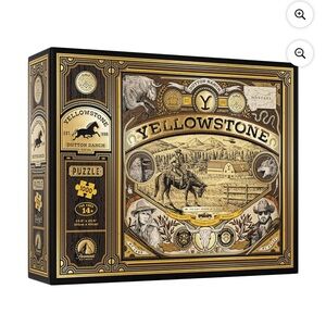 Dutton Ranch 1000-Piece Puzzle - Black and Gold